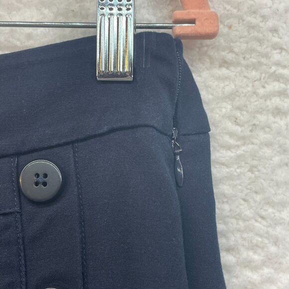 Cabi Pants Womens 6 Blue Mariner Trouser Dress Nautical Buttons Boot Cut Preppy - Picture 6 of 12